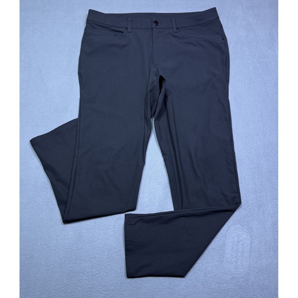 Lululemon Pants Mens 34x30 ABC Slim Warpmstreme Black Tapered Athleisure